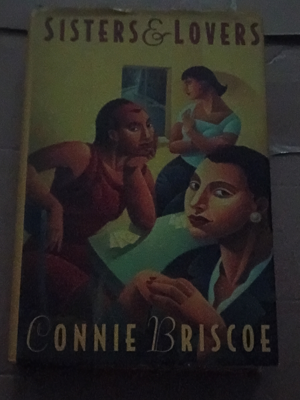 Sisters & Lovers Book Cover Art Print - Yellow/Teal